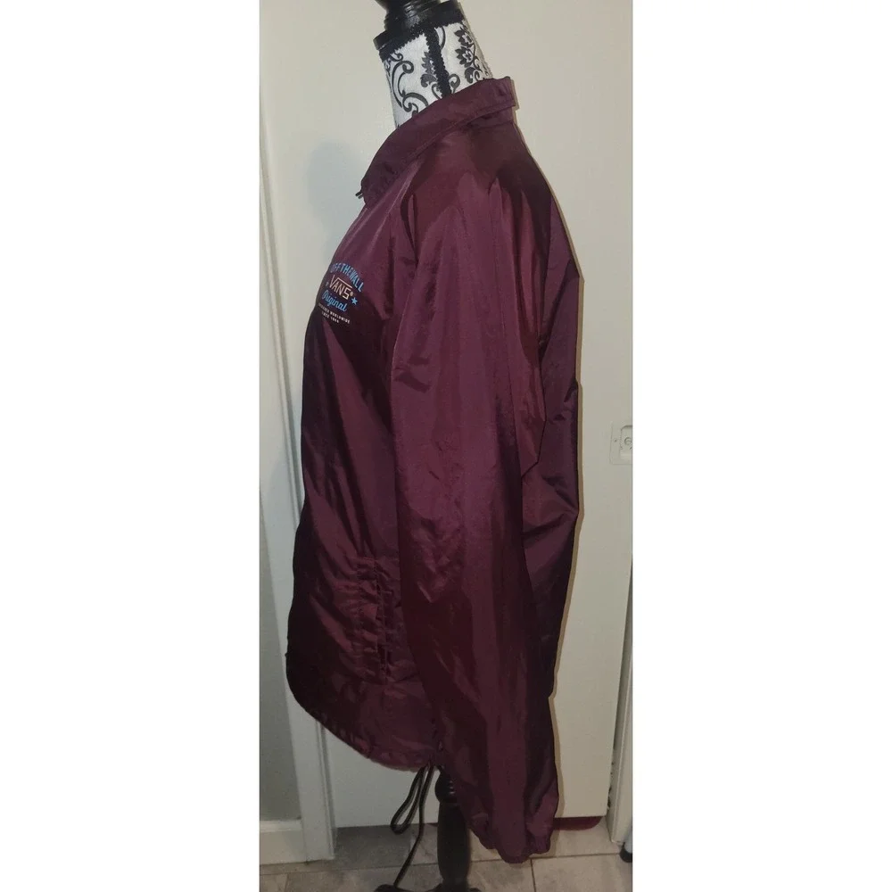 VANS OFF THE WALL SKATE SKATER WINDBREAKER JACKET Sz Mens Large Purple